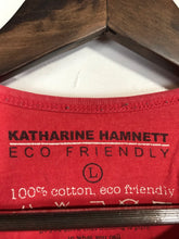 Load image into Gallery viewer, Katherine Hamnett Women's Cotton T-Shirt | L UK14 | Red