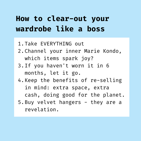 How To Clear Out Your Wardrobe Like A Boss