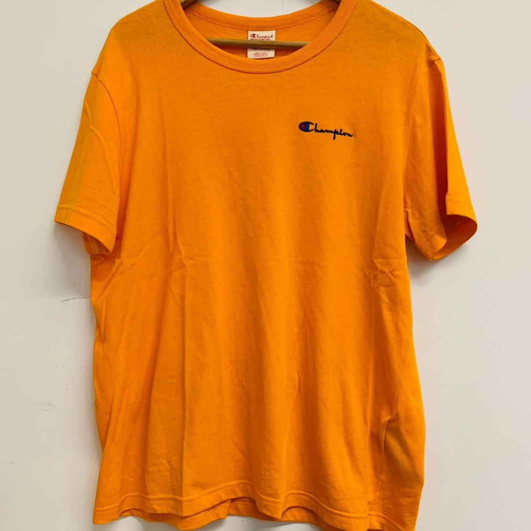 CHAMPION Orange Men's Short Sleeve Crew Neck Basic T-Shirt Size UK M NEW