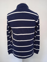 Load image into Gallery viewer, TOMMY HILFIGER Men&#39;s Navy Blue &amp; White Striped Long Sleeve T-Shirt XS NEW
