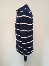 Load image into Gallery viewer, TOMMY HILFIGER Men&#39;s Navy Blue &amp; White Striped Long Sleeve T-Shirt XS NEW
