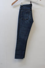 Load image into Gallery viewer, EARNEST SEWN Ladies Harlan 18 Blue Zip Fly Cotton Blend Denim Jeans W24 L25
