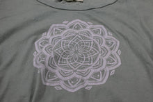 Load image into Gallery viewer, SYNERGY Ladies Mint Green Cotton Mandala Print Cap Sleeve Round Neck T Shirt S
