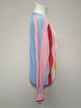 Load image into Gallery viewer, DIANE VON FURSTENBERG Ladies Multicoloured Cotton Blend Sheer Cardigan Size S
