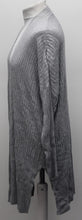 Load image into Gallery viewer, M&amp;S Marks &amp; Spencer Ladies Grey Ribbed Open Front Cardigan L RRP19.5 NEW
