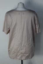 Load image into Gallery viewer, M&amp;S Marks &amp; Spencer Ladies Almond Cotton Merc Pima T-Shirt UK10 RRP19.50 NEW
