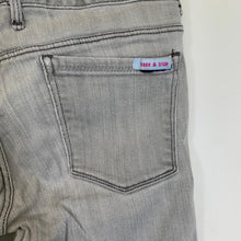Load image into Gallery viewer, SASS &amp; BIDE Grey Denim Ladies Stretch Tapered Cropped Jeans Size W27 L25
