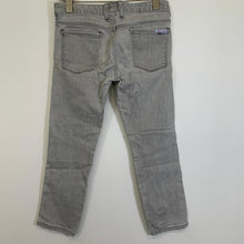 Load image into Gallery viewer, SASS &amp; BIDE Grey Denim Ladies Stretch Tapered Cropped Jeans Size W27 L25
