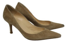Load image into Gallery viewer, L.K.BENNETT Ladies Beige Suede Pointed Toe Mid-Heel Court Shoes EU37 UK4
