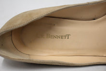 Load image into Gallery viewer, L.K.BENNETT Ladies Beige Suede Pointed Toe Mid-Heel Court Shoes EU37 UK4
