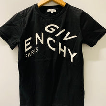Load image into Gallery viewer, GIVENCHY Black Girls Short Sleeve Crew Neck Paris T-Shirt Size UK 10 Years
