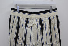 Load image into Gallery viewer, M&amp;S Marks &amp; Spencer Ladies Beige Black Wide Leg Trousers Short UK8 RRP35 NEW
