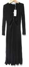 Load image into Gallery viewer, MINT VELVET Ladies Black Long Sleeve Zip Neck Stretch Fit Maxi Dress XS NEW
