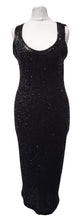 Load image into Gallery viewer, DONNA KARAN Ladies Black Cashmere &amp; Silk Sleeveless Sequin Jumper Dress Size S
