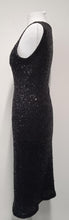 Load image into Gallery viewer, DONNA KARAN Ladies Black Cashmere &amp; Silk Sleeveless Sequin Jumper Dress Size S
