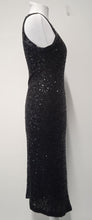 Load image into Gallery viewer, DONNA KARAN Ladies Black Cashmere &amp; Silk Sleeveless Sequin Jumper Dress Size S
