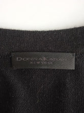 Load image into Gallery viewer, DONNA KARAN Ladies Black Cashmere &amp; Silk Sleeveless Sequin Jumper Dress Size S
