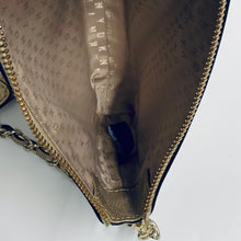 Load image into Gallery viewer, DKNY Ladies Golden Leather Metallic Small Handbag Clutch Chain And Shoulder
