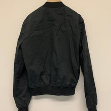 Load image into Gallery viewer, DAMIR DOMA Black Ladies Long Sleeve Bomber Lightweight Collared Jacket UKXS
