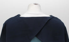 Load image into Gallery viewer, M&amp;S Marks &amp; Spencer Ladies Navy Blue Short Sleeve Top UK18 RRP39.5 NEW
