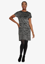 Load image into Gallery viewer, Phase Eight Addison Sparkle Tunic Shift Dress Black/Silver Size UK12 RRP95
