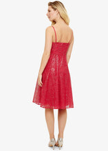 Load image into Gallery viewer, Phase Eight Annis Sequin Fit &amp; Flare Dress Fuchsia Size UK14 RRP199
