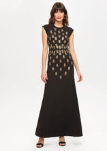 Load image into Gallery viewer, Phase Eight Kiera Beaded Maxi Maxi Dress Black/Gold Size UK8 RRP325
