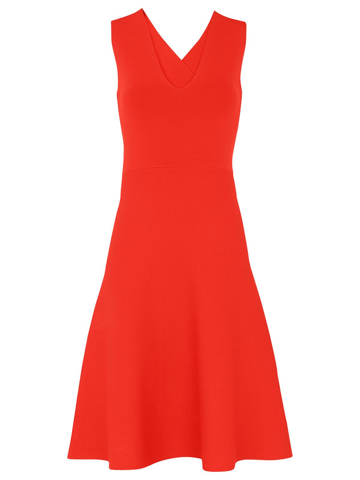 WHISTLES Ladies Cross Back Fit and Flare Dress Sleeveless Red UK4 BNWT –  ReThread