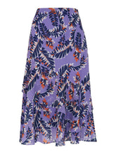 Load image into Gallery viewer, WHISTLES Ladies Josephine Print Frill Skirt Purple Multi UK6 BNWT RRP139
