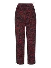 Load image into Gallery viewer, WHISTLES Ladies Red/Multi Jungle Cat Print Crepe Trousers RRP129 UK8 NEW
