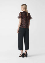 Load image into Gallery viewer, WHISTLES Ladies Black Multicolour Shooting Star Dobby Top UK4 RRP 99.00 BNWT
