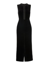 Load image into Gallery viewer, WHISTLES Ladies Black Sleeveless Florrie Silk Mix Jumpsuit UK6 RRP199 NEW
