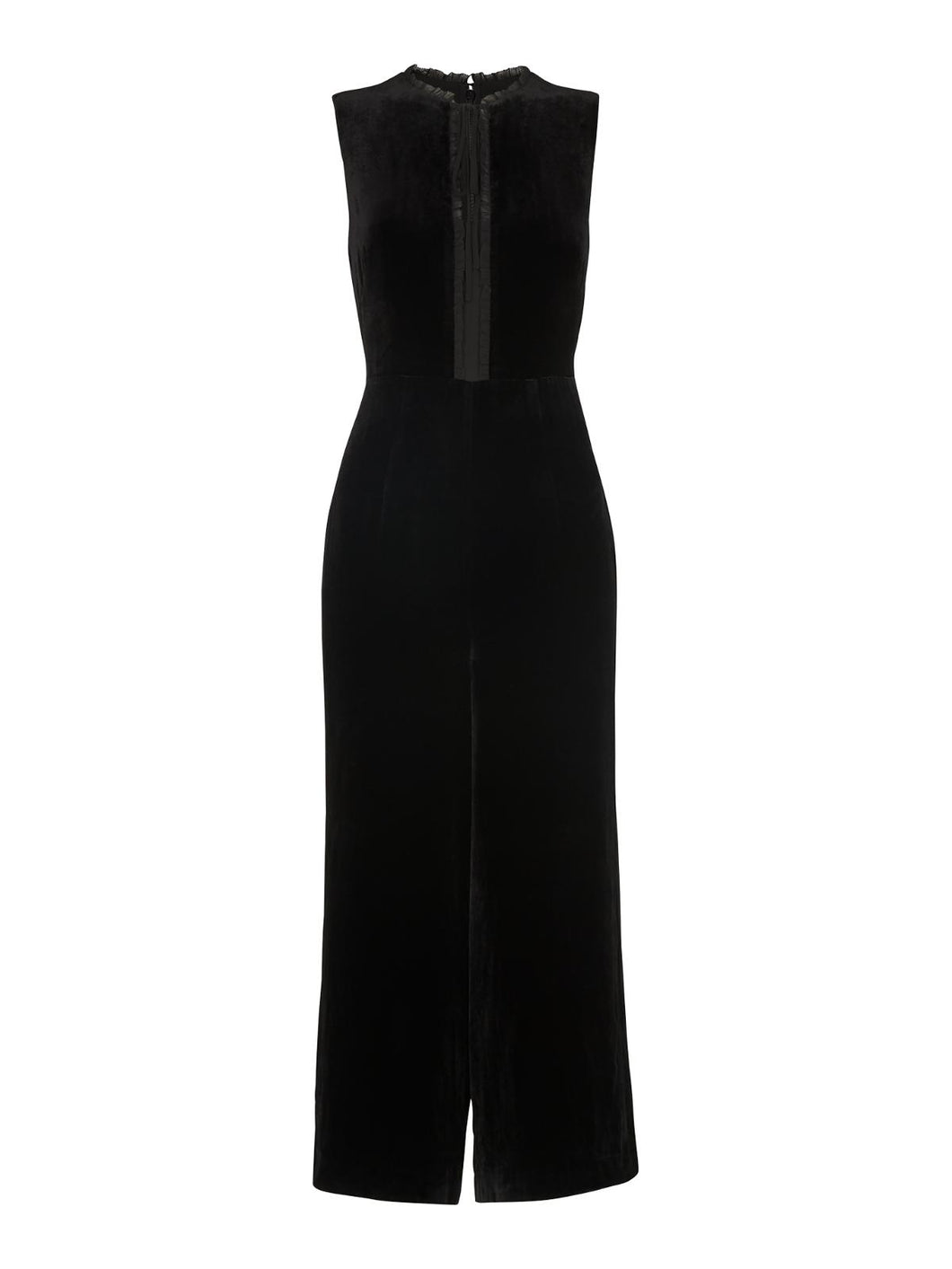 WHISTLES Ladies Black Sleeveless Florrie Silk Mix Jumpsuit UK6 RRP199 NEW