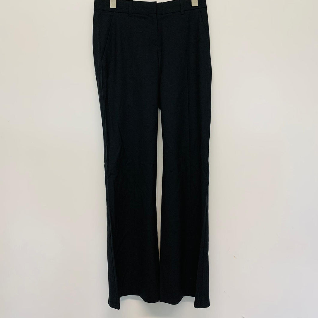 THEORY Ladies Black Wool Blend Smart Trousers Dress Pants S W30 L33