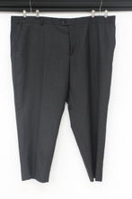 Load image into Gallery viewer, Men&#39;s Charcoal Grey Wool Blend Fixed Crease Zip Fly Formal Trousers W51 L30
