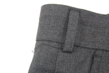 Load image into Gallery viewer, Men&#39;s Charcoal Grey Wool Blend Fixed Crease Zip Fly Formal Trousers W51 L30
