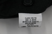 Load image into Gallery viewer, Men&#39;s Charcoal Grey Wool Blend Fixed Crease Zip Fly Formal Trousers W51 L30

