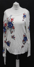 Load image into Gallery viewer, M&amp;S Marks &amp; Spencer Ladies Ivory Mix Tie Waist Long Sleeve Top UK10 RRP35 NEW
