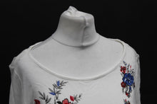 Load image into Gallery viewer, M&amp;S Marks &amp; Spencer Ladies Ivory Mix Tie Waist Long Sleeve Top UK10 RRP35 NEW
