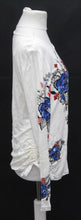 Load image into Gallery viewer, M&amp;S Marks &amp; Spencer Ladies Ivory Mix Tie Waist Long Sleeve Top UK10 RRP35 NEW
