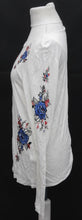 Load image into Gallery viewer, M&amp;S Marks &amp; Spencer Ladies Ivory Mix Tie Waist Long Sleeve Top UK10 RRP35 NEW
