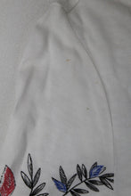 Load image into Gallery viewer, M&amp;S Marks &amp; Spencer Ladies Ivory Mix Tie Waist Long Sleeve Top UK10 RRP35 NEW
