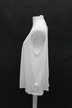Load image into Gallery viewer, M&amp; S Ladies White Linen Blend Scoop Neck Sleeveless Vest UK12 RRP12.50 NEW
