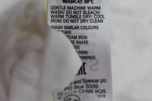 Load image into Gallery viewer, M&amp; S Ladies White Linen Blend Scoop Neck Sleeveless Vest UK12 RRP12.50 NEW
