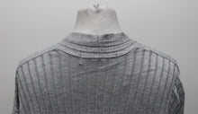 Load image into Gallery viewer, M&amp;S Marks &amp; Spencer Ladies Grey Long Sleeve Ribbed Cardigan Size M RRP19.5 NEW
