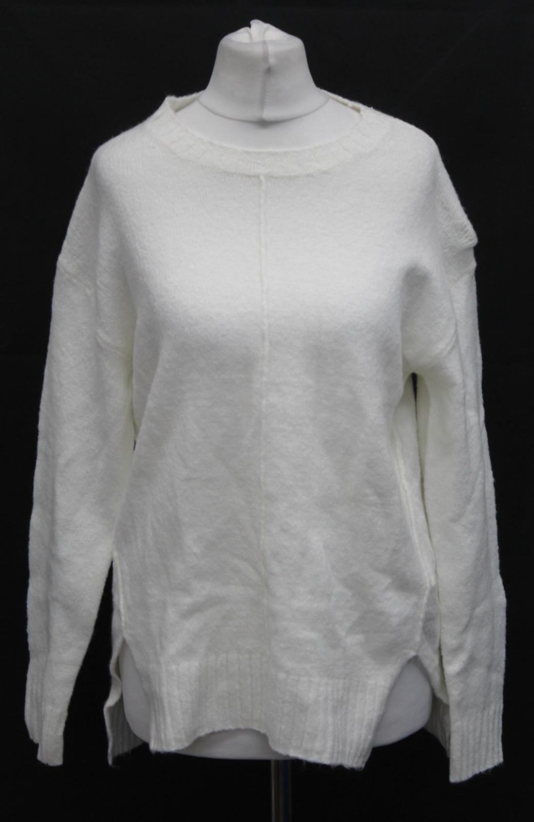 M&S Marks & Spencer Ladies Cream White Crew Neck Jumper Size S RRP15 NEW