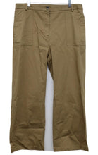 Load image into Gallery viewer, M&amp;S Ladies Camel Beige Cotton Wide Utility Long Leg Trousers UK16 RRP19.50 NEW

