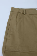 Load image into Gallery viewer, M&amp;S Ladies Camel Beige Cotton Wide Utility Long Leg Trousers UK16 RRP19.50 NEW
