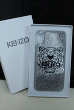 Load image into Gallery viewer, KENZO Paris Tiger Apple iPhone XS Max Metallic Silver 3D Liquid Case
