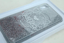 Load image into Gallery viewer, KENZO Paris Tiger Apple iPhone XS Max Metallic Silver 3D Liquid Case
